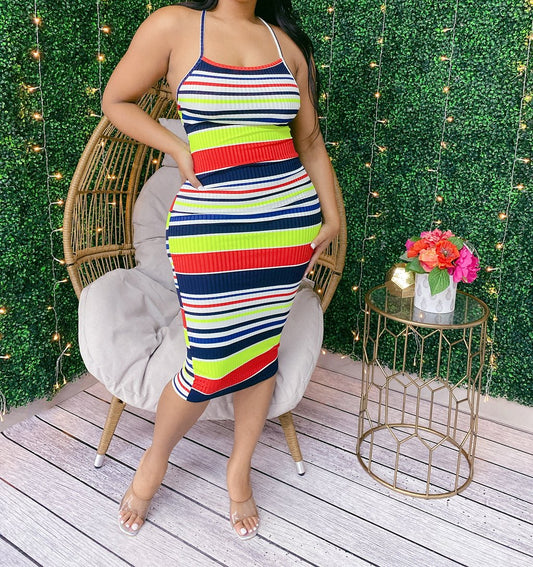 Muilt Stripe Dress